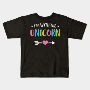 I'm With The Unicorn Funny Halloween Kids T-Shirt